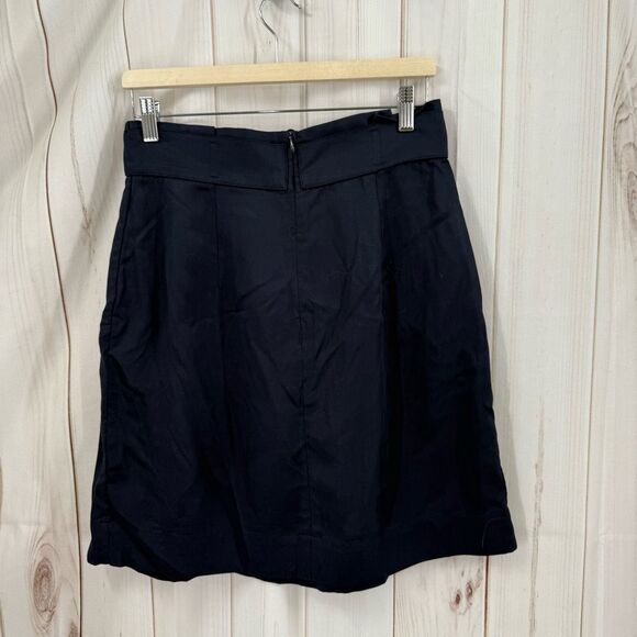 H&M Women’s 8 Navy Blue 100% Lyocell Skirt - Picture 3 of 5